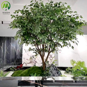 Landscaping Long-lasting Ornamental Green Plant Artificial Green Plant Big Artificial Ficus Tree for Indoor Decorative