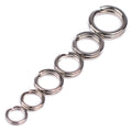 200pcs/set Multi-Use Fishing Split Rings Crank Hard Bait Snap Silver Stainless Steel Double Loop Split Open Carp Lure Model PJ94