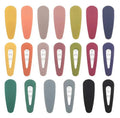 5cm Acrylic Metal Snap Hair Clips for Women Matte Hair Barrettes for Teens Girls Morandi Candy Color Hair Pins Custom Packing