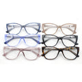 Women's Blue Black Cat Eye Style Optical Lenses Light CP Injection Eyeglass Frames Solid Pattern Myopia Position Direct Factory
