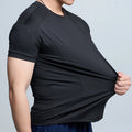 Jinfeng Solid Color Crew Neck Shorts T Shirt Workout Men Slim Fit High Elastic Quality Men's T Shirt