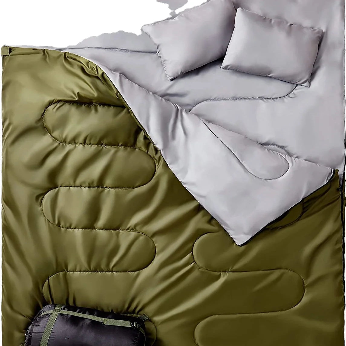Woqi Double Double Sleeping Bag for Backpacking Camping Hiking Ultralight Outdoor Camping Sleeping Bag