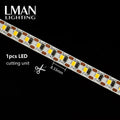 Any Length Cutting Bare Board Tape Light 120leds/m DC 12V 24V 10W/m SMD 2835 LED Strip