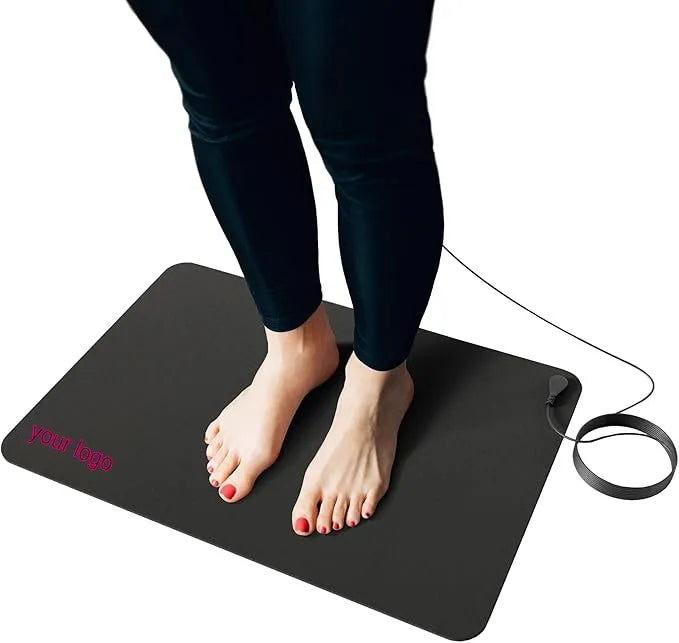 Grounding Mat for Sleep Energy Pain Relief Inflammation Earth Grounding at Home Office Work  Conductive Carbon