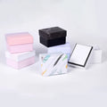 Flap Lid Packaging Cardboard Bespoke Custom Magnetic Closure Gift Box Customized Makeup Ribbon EVA