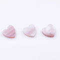 Wholesale Natural Loose Gemstone Pink MOP Shell Heart Shape Mother of Pearl Pink Shell