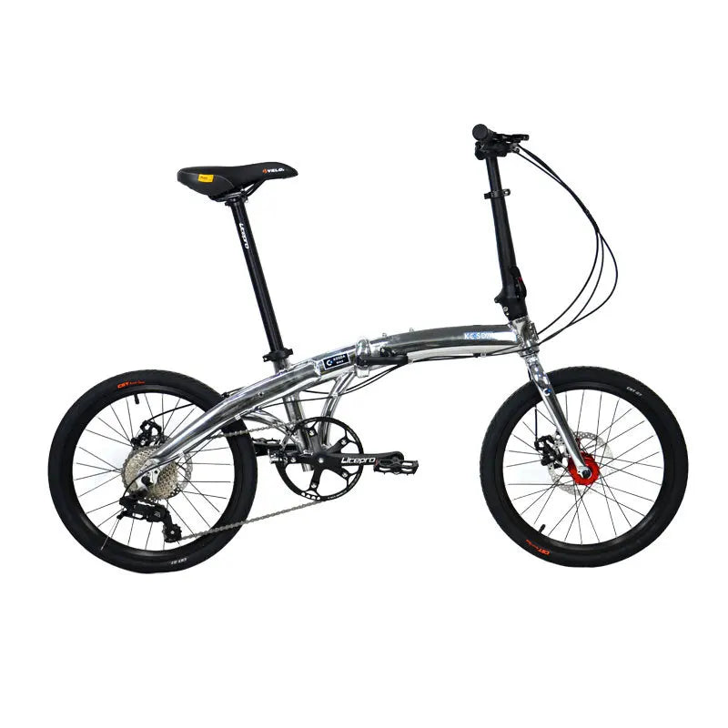 Ultra Light 20-Inch Aluminum Alloy LADDER FRAME Folding Bicycle with Front Fork Riser for Kids' Bikes 2.3kg Portable