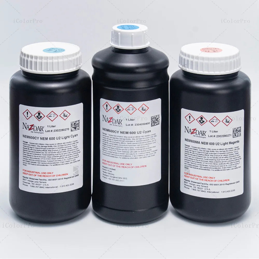 NaZdar Premium UV Printing Ink for Epson Ricoh Gen5 Gen6 Printhead KM1024 Print Head Inks