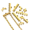 Stainless Steel Porous Charm Multiple Loop Connector Connection Clasp Bail With 2-6 Loops for DIY Layer Chain Jewelry Making