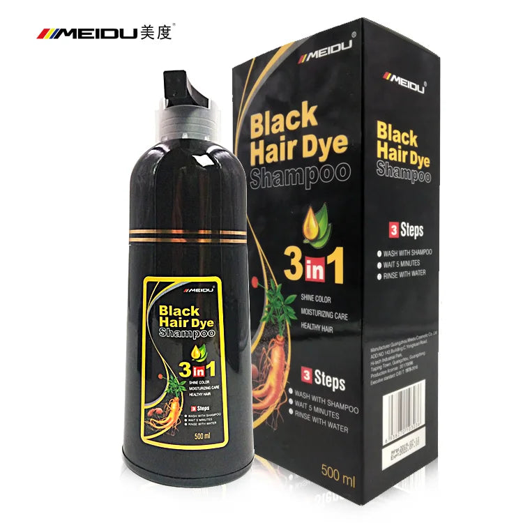Thailand Hotsale Instant Dye Shampoo OEM  Brands Manufacturer Ammonia Free Ginseng Fast Black Best Hair Dye Shampoo