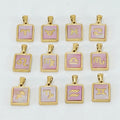18K Gold Plated Stainless Steel Zodiac Sign Astrology Shell Necklace 12 Pendant Necklaces