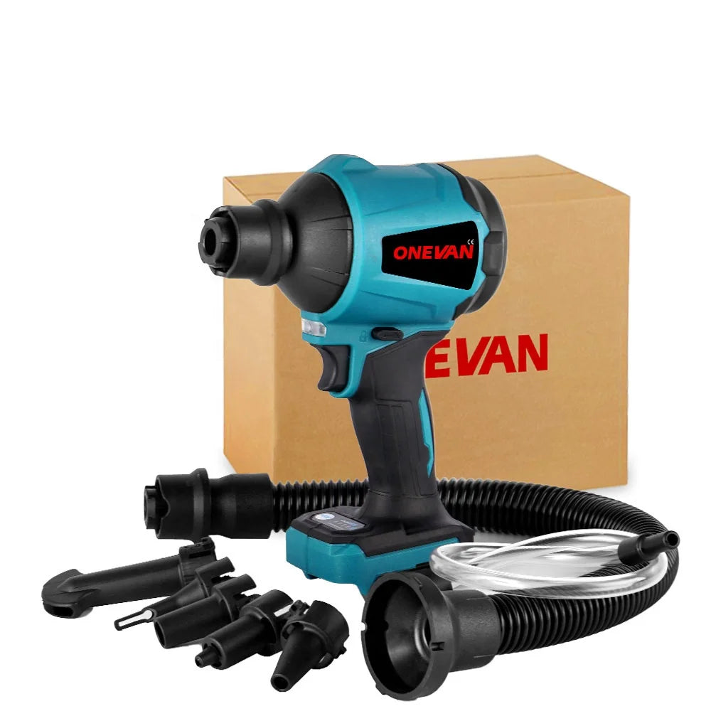 1000W 40000RPM Brushless Dust Blower Inflator Vacuum Function Multifunction Cordless Blower for  18v Battery