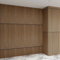 KASARO Soundproof Panneau Acoustique Fluted Wall Panels Fabric Wood Acoustic Slat Panels for Walls