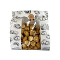 Custom Printed Toast Biscuit Oil Proof Pastry Candy Bakery Bread Cookie Packaging Food Kraft Paper Bag with Transparent Window