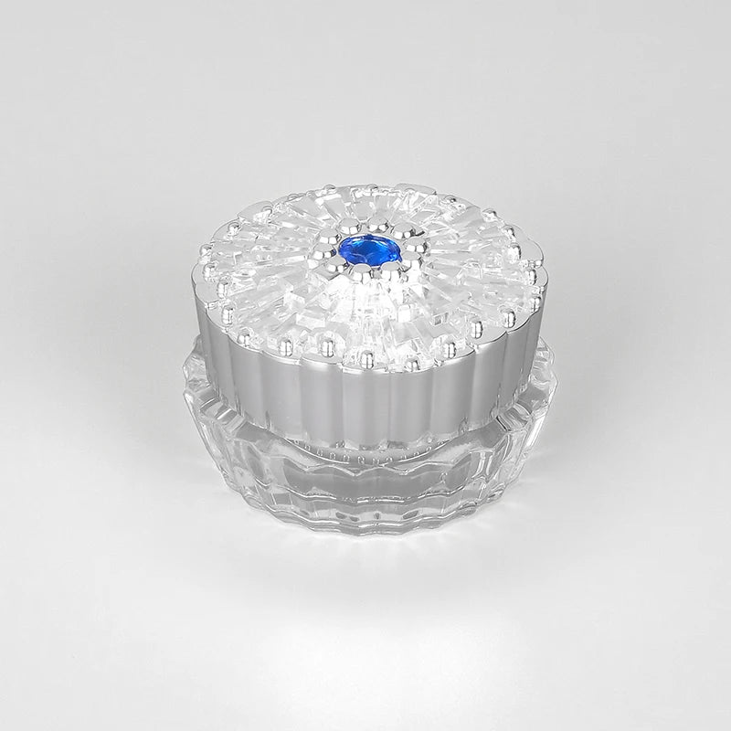 5g in Stock Luxury Ready to Ship Silver Fashion Design Plastic Cosmetic Container Acrylic Cream Jar
