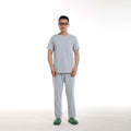 Twill Men Gray Navy 95%Polyester 5%Conductive Fiber Anti-static Medical Uniform Scrubs Hospital Staff Working Scrub Uniforms