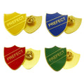 United Kingdom School Prefect Shield Pin Badge Personalised School Scholar Enamel Pin Badges for College School's Titleholders