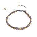 Wholesale Adjustable Multi-color Faceted Crystal Beaded Bracelet Hand Rope Bohemian Style Woven Crystal Bracelet