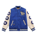Unisex Vintage Custom Embroidery Leather Arm Varsity Jacket Wholesale Casual Letterman Chenille Patchwork Men's Women's Sizes