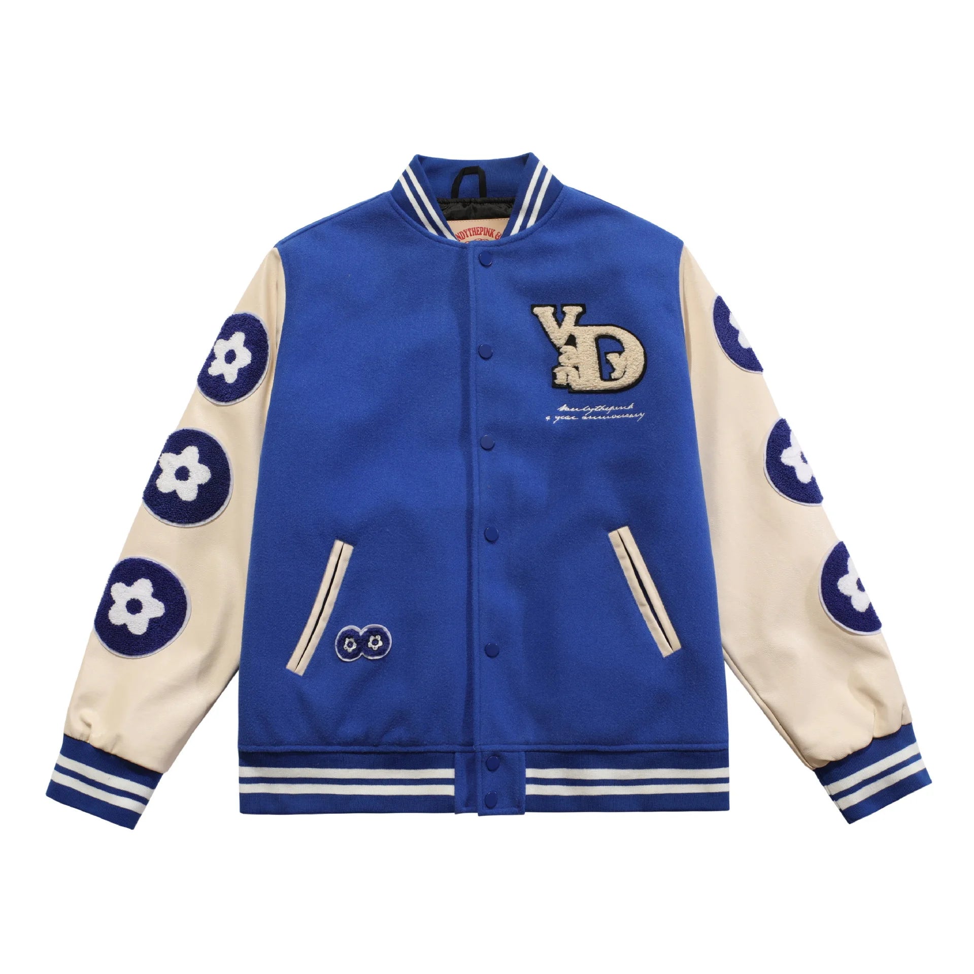 Unisex Vintage Custom Embroidery Leather Arm Varsity Jacket Wholesale Casual Letterman Chenille Patchwork Men's Women's Sizes