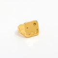 18K Gold Plated Stainless Steel Ring for Women Trendy New Stainless Steel Jewelry