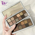 Customized Logo Matte Shimmer Metallic Eyeshadow Pallet Long Lasting Blendable Natural Colors Make up Eye Shadows Cosmetics Gift