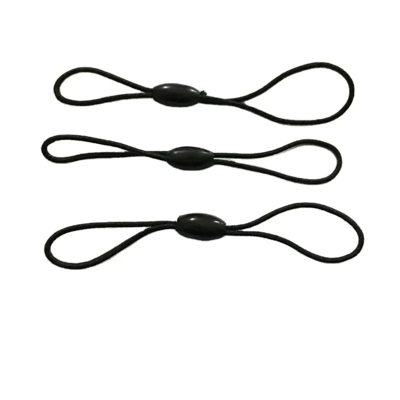 Best Selling 75mm Black Elastic String Phone Strap with Plastic Bead Phone Stripe for Hanging