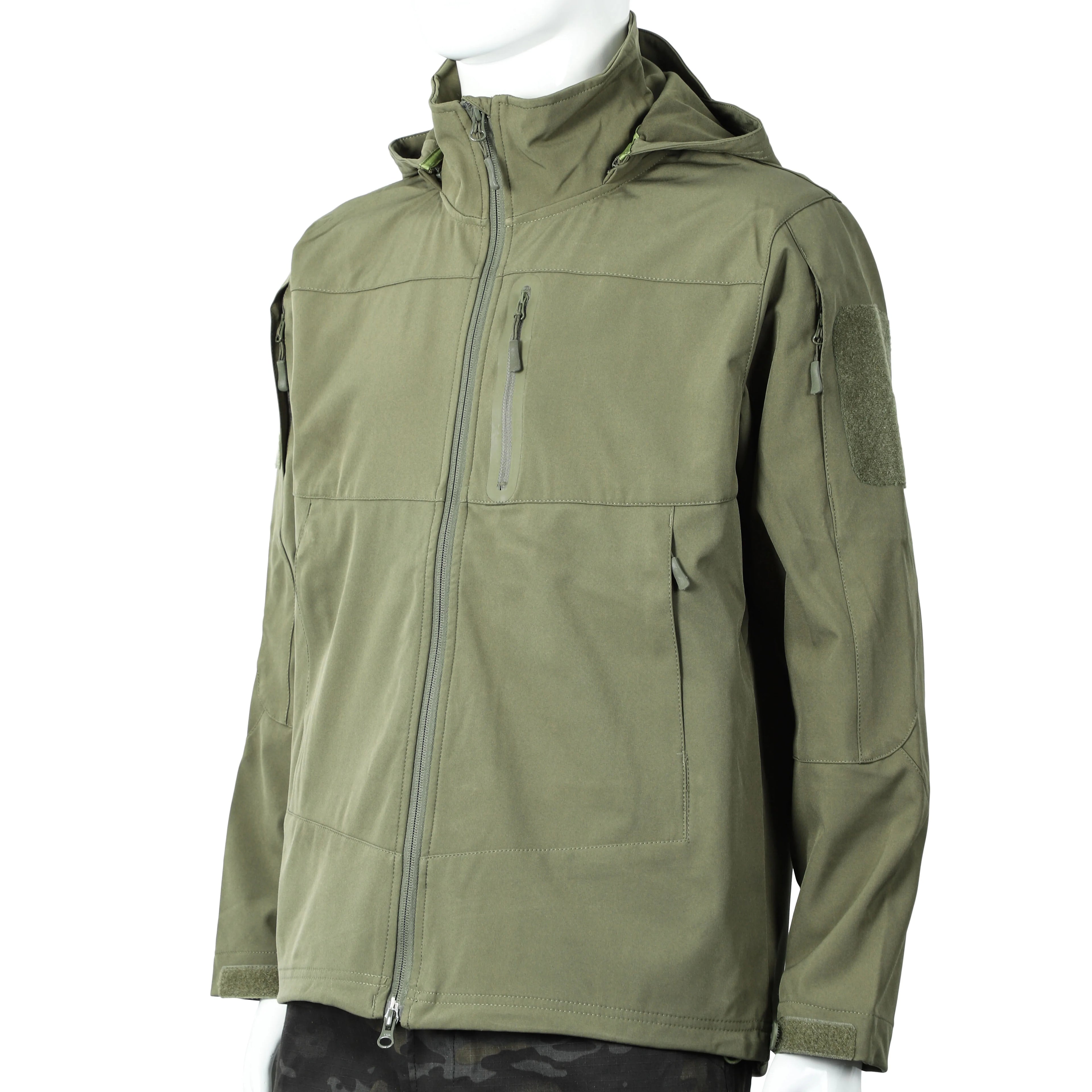 Camouflage Jacket Men Trench Coat Autumn Winter Waterproof Soft Shell Tactical Clothes Multicam TAD