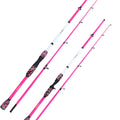 Newbility Rod Spinning Casting 2.1m 1.8m High Carbon 2 Sections Pink Fishing Rods