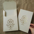 Custom One Color Foiling Hardcover Invitations Matching 3D Envelope Luxury Wedding Cards Birthday Greeting Cards and RSVP Cards