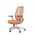 2024 Contemporary Design Fancy Orange Low Back 2D Armrest Swivel Office Chair with Mesh Bottom Fabric Lift Chair