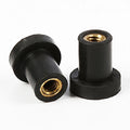 M4 M5 M6 M8 Rubber Well Nuts Brass Insert with Stainless Steel Screws Bolt Fasteners for Motorcycle Windscreen Accessories