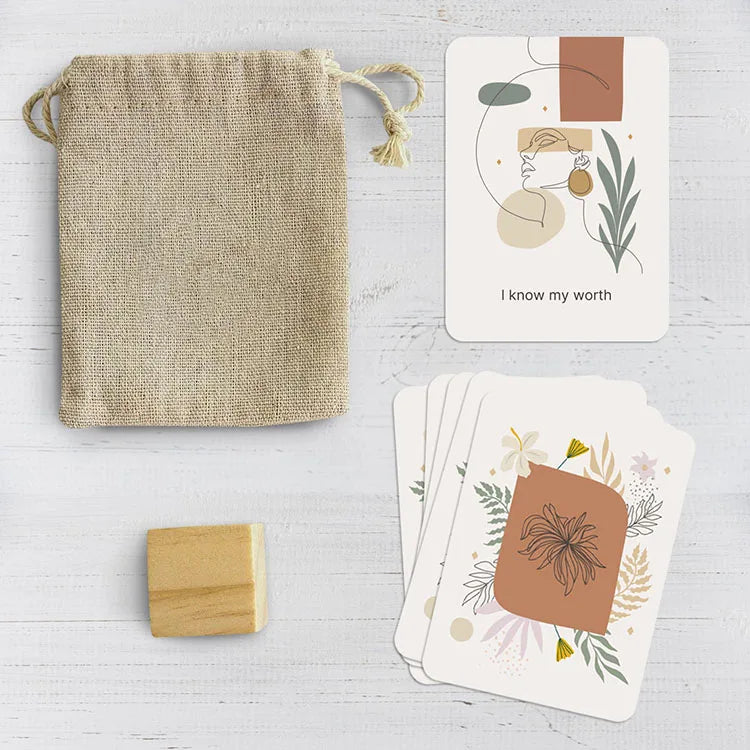 100 Mindful Prompts Self Care Stress Relief Cards Custom Reduce Anxiety Increase Relaxation Perfect Mindfulness Hard Cover