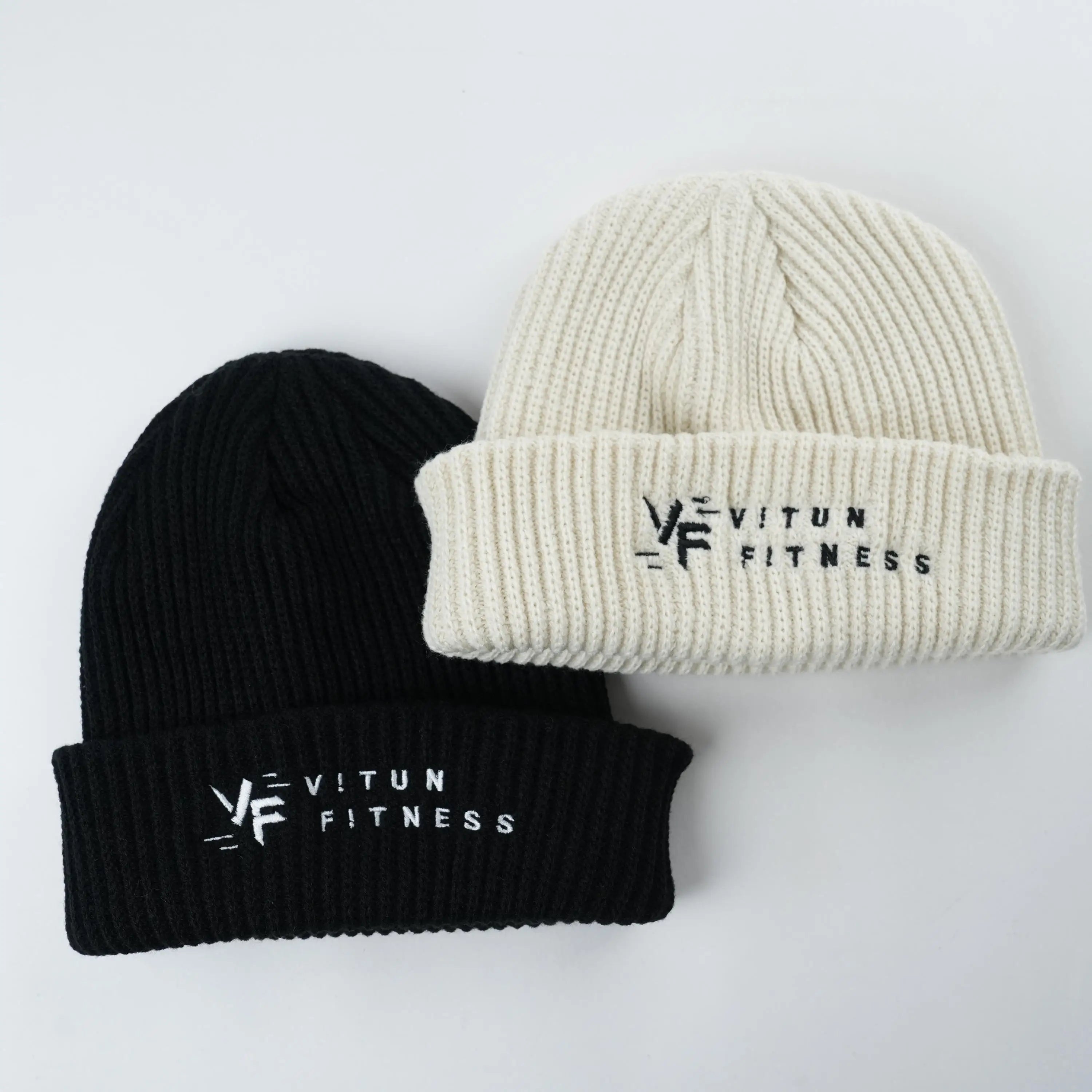 Wholesale Fashion Solid Color Winter Beanie Custom Logo Knitted Sports Hat for Women and Men Cartoon-Style Image