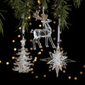 Christmas Decorations Plastic Hanging Ornaments Santa Xmas Pendants Christmas Tree Ornaments