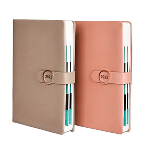 Custom B5 A5 Size Notebook Weekly Planner PU Leather Daily Planner