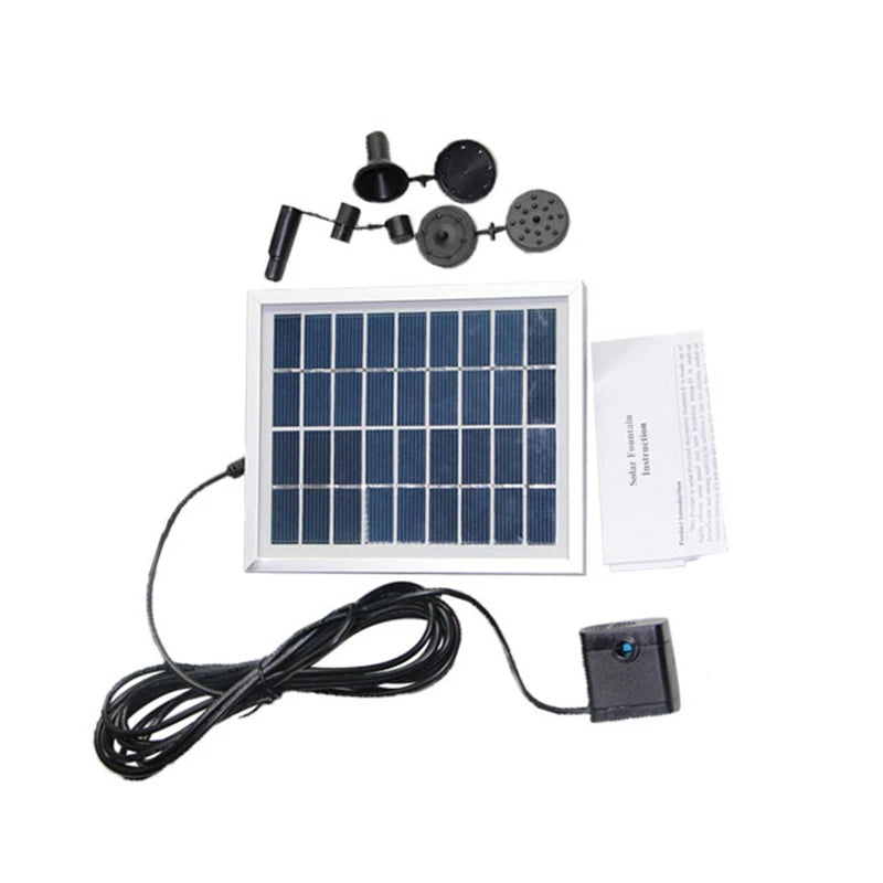 Outdoor Solar Fountain LED Lighting Solar Floating Water Fountain Pump Fish Tank Pool Pond Landscape Garden Decor