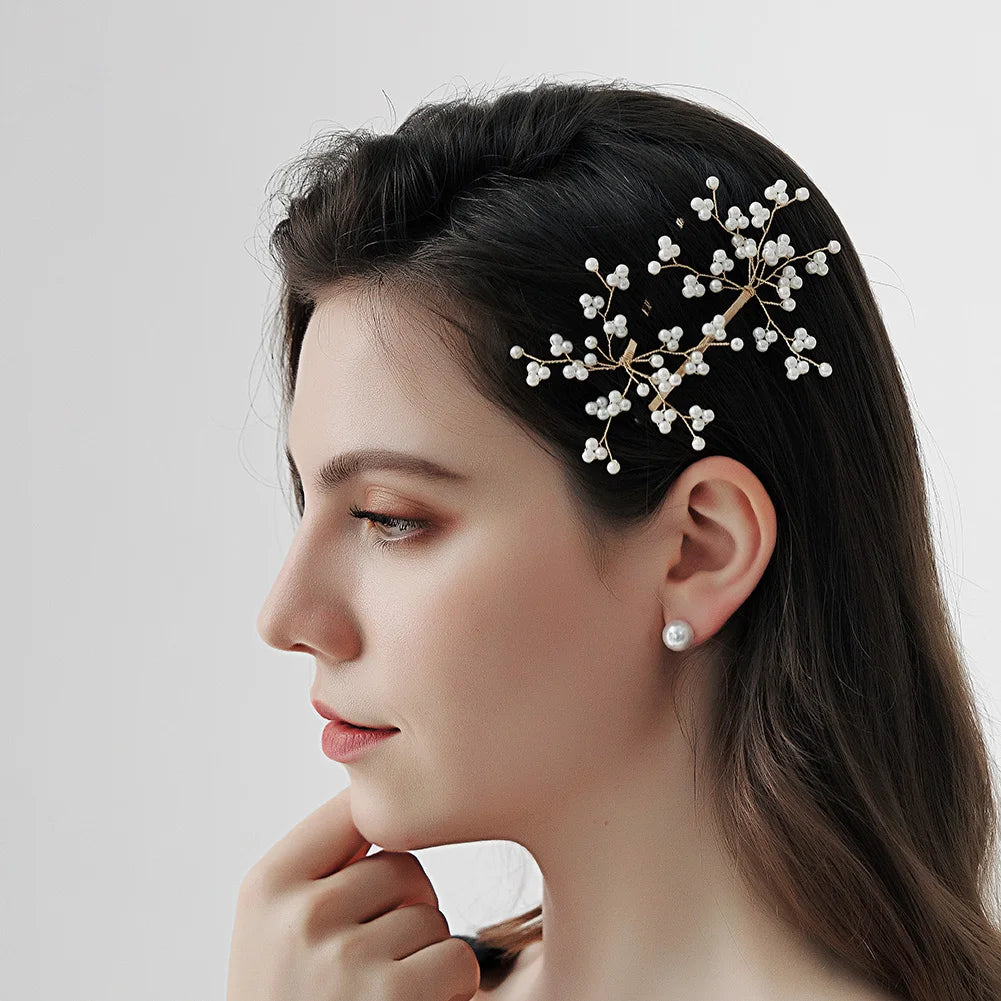 Wedding Headpieces Pearl Bridal Hair Clip Hair Pin(one Pair)