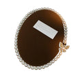 Elegant 6MM Freshwater Pearl Beads Choker Zircon Gold Plated Butterfly Button Pendant White Natural Pearl Necklace for Women