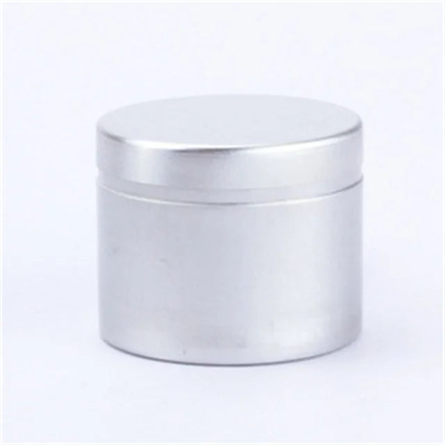 35ml 35g 45x38mm Silver Empty Aluminum Jars Tin Lid Food Grade Candy Containers for Mints Hair Oil Lip Balm Chewing Gum