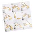 Hypoallergenic High Quality Manufacturer Woman Stainless Steel Titanium Women Earring Necklace Gift African Fashion Jewelry Set