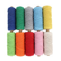 Wholesale Anti-pilling Soft 3 Mm/100 m Macrame Cord Cotton Rope for Scarves Pillows Clothes Shaggy Dolls
