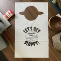 2025 Hot Selling Custom Print Logo Disposable PE Funny Adults Bibs Eco-Friendly Water Resistant Crab Shrimp Seafood Dining
