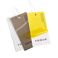Printed Custom Logo Eco-Friendly Paper Hang Tags & Swing Tags Set with Luxury Design for Garment Bags Shoes