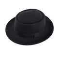 Wholesale Custom Logo Hair Accessories Unisex Vintage Wide Brim Warm Wool Fedora Hat Belt Panama Hat Felt Jazz Hat for Men Women