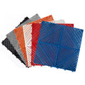 Plastic Non-Slip Interlocking Garage Floor Tiles Drainage Mats for  Car Parking