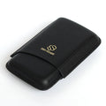 Professional Leather Cigar Travel Case Private Label Portable Cigar Travel Humidor Case