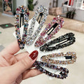 Wholesale Korean Style Rhinestone Color Hairpins Fashion Hair Accessories BB Clip for Women Girls
