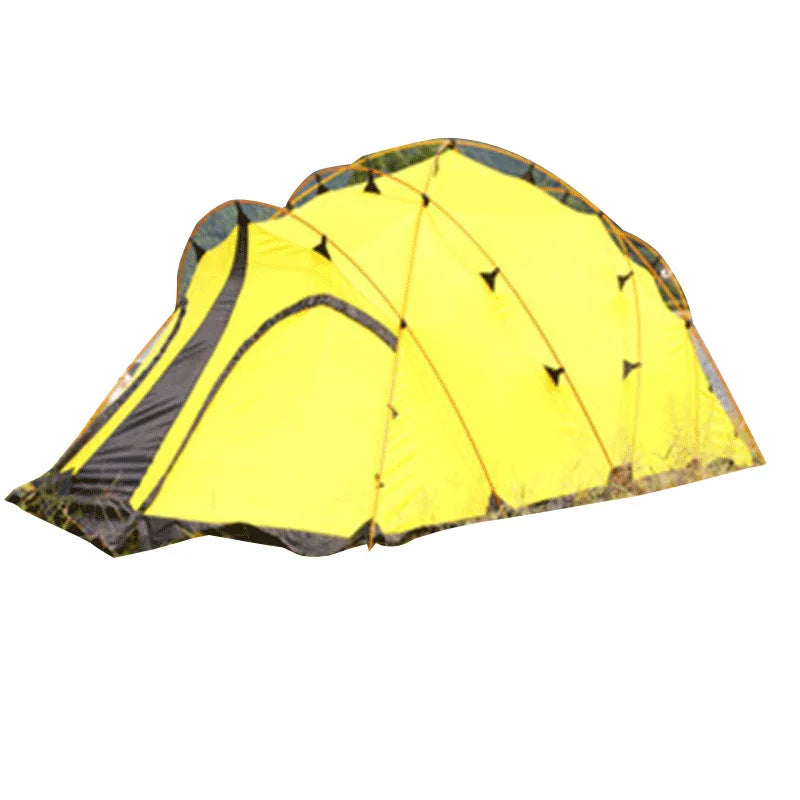 Factory Supplied Outdoor Camping Tent Windproof and Waterproof Aluminum Poles Camping Tent for 3-4 Person