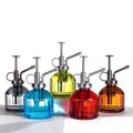 Glass Spray Bottle Plant Mister Small Watering Can with Bronze Top Pump Watering Retro Glass Vintage Mini Watering Can